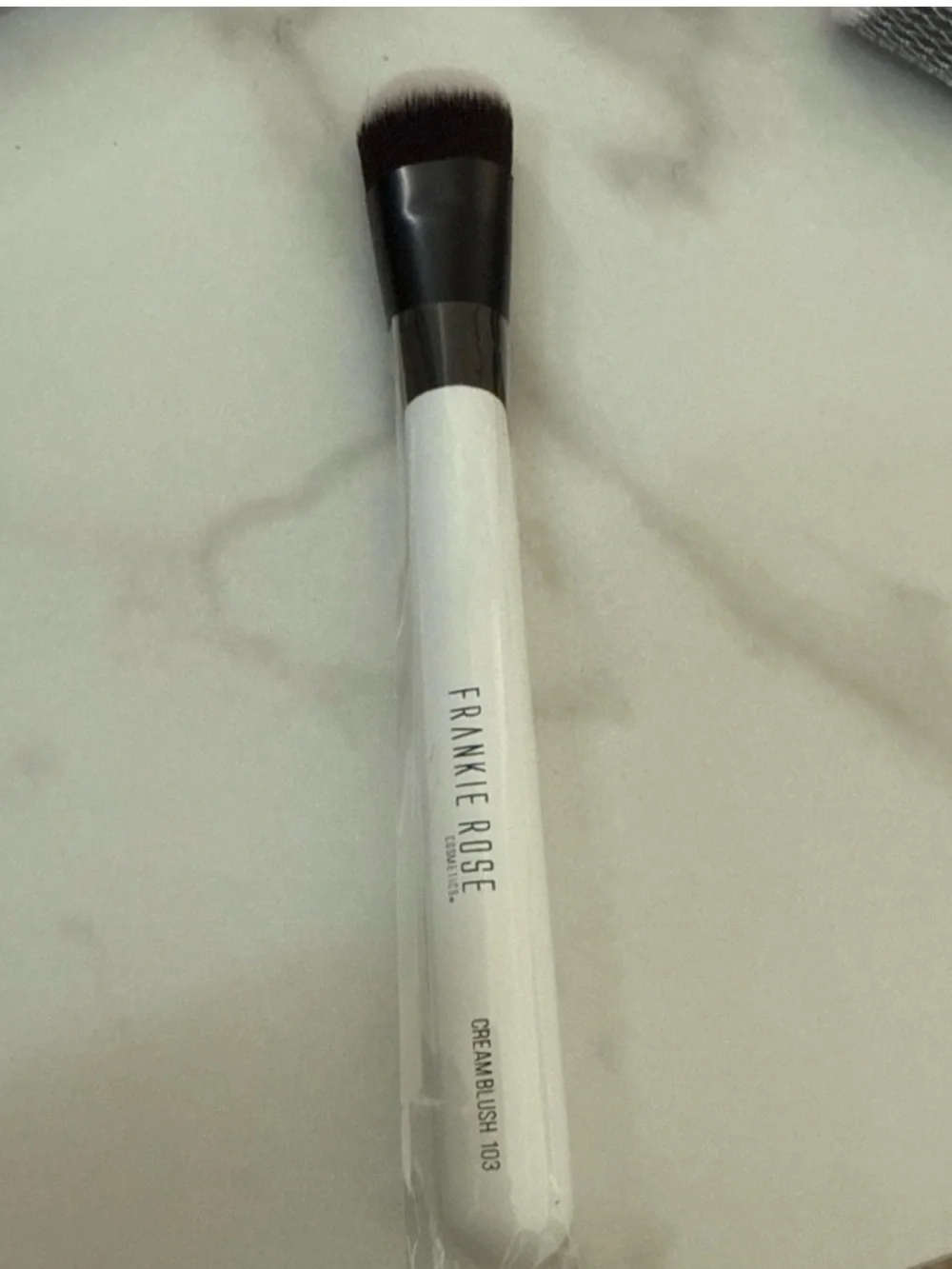 New Frankie Rose Cream Blush Brush Duo in White